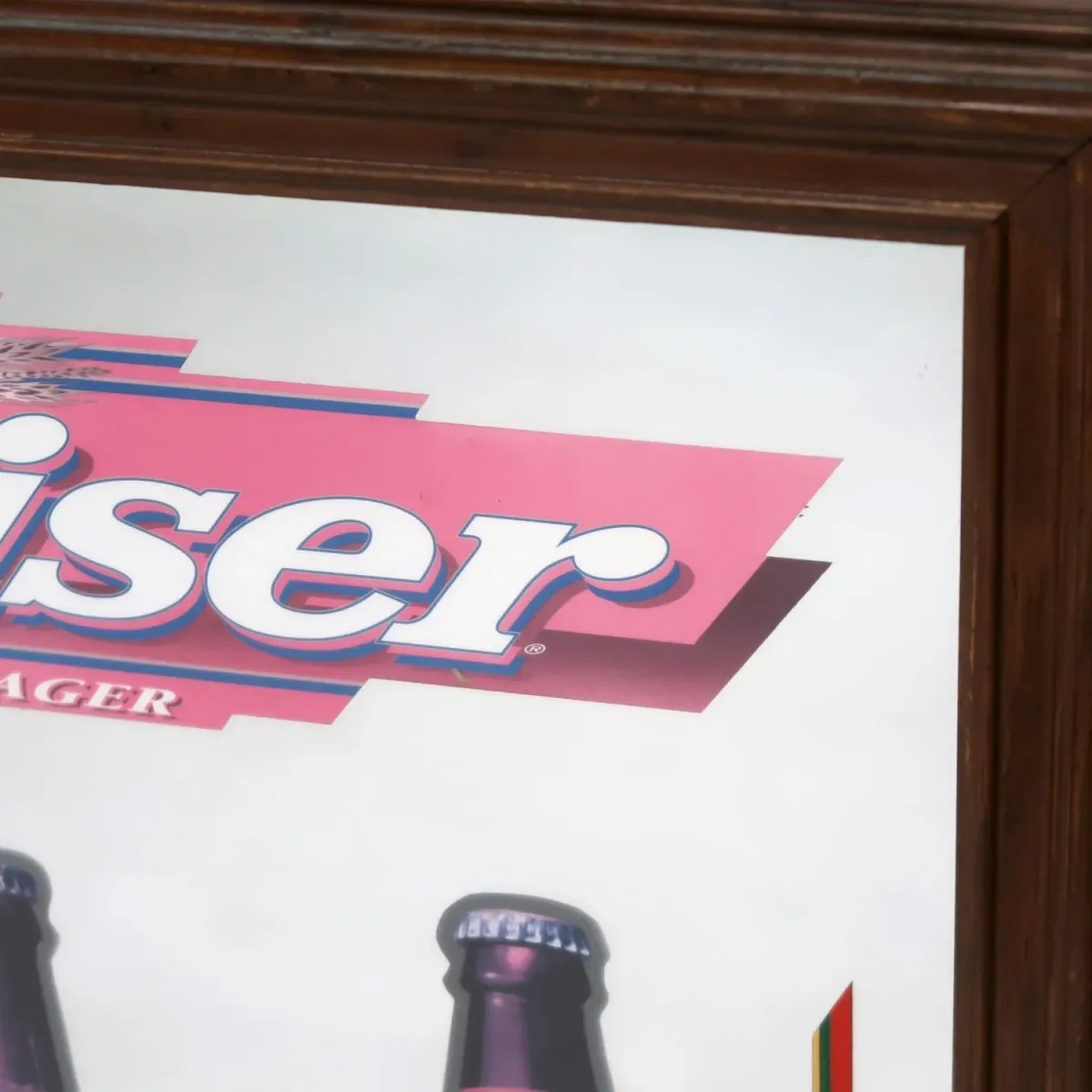 Budweiser ビンテージ パブミラー