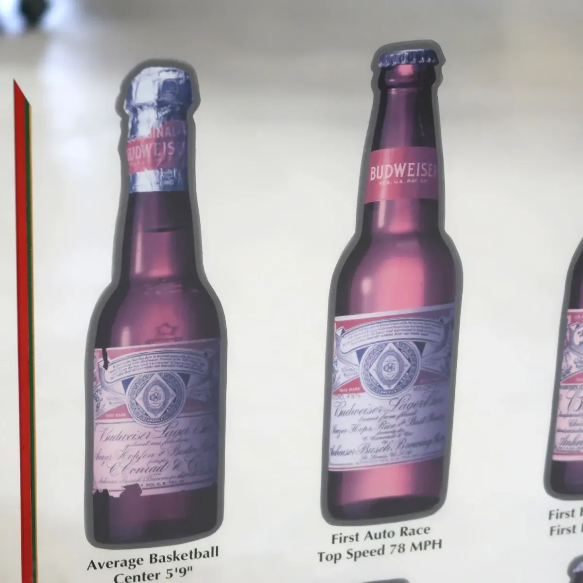 Budweiser ビンテージ パブミラー