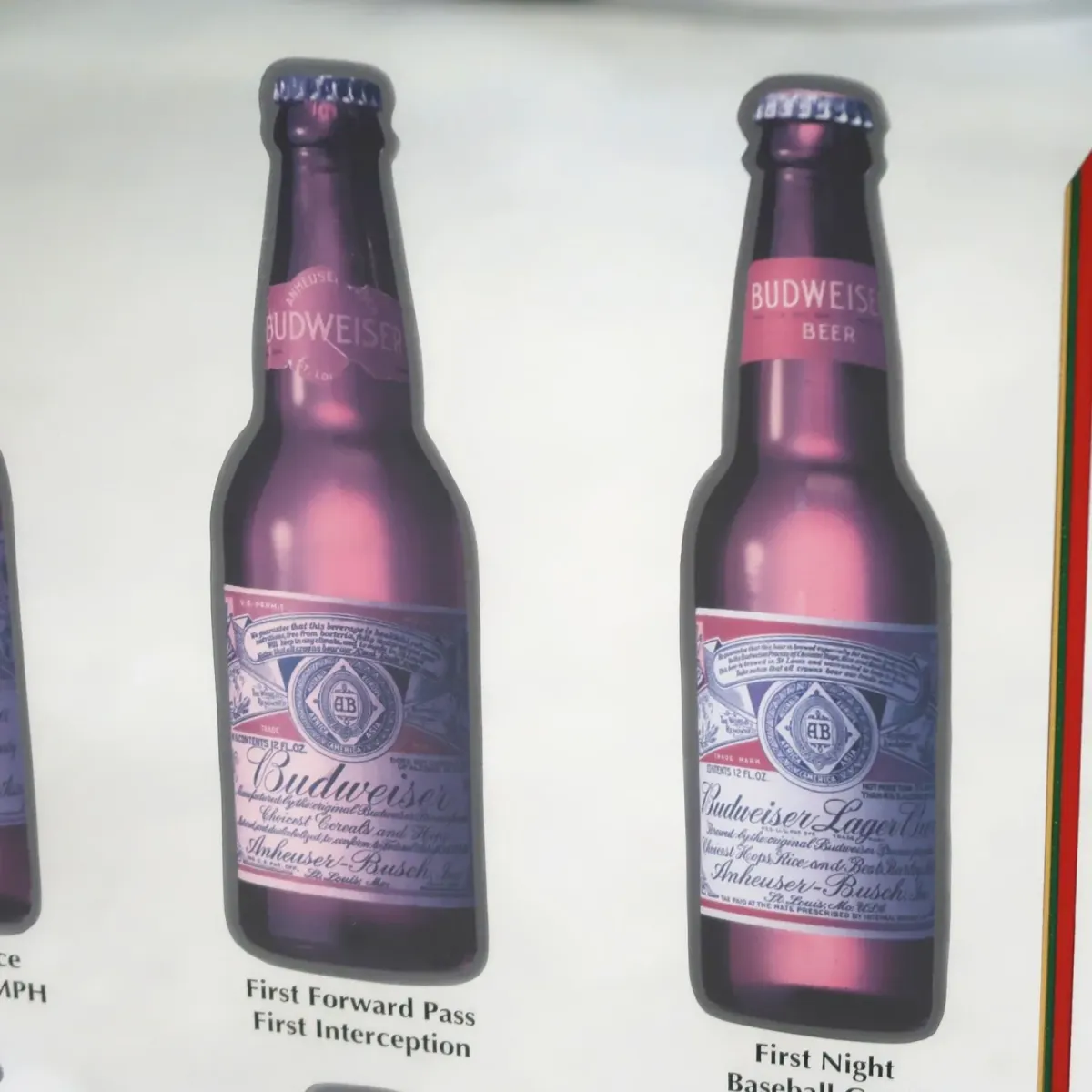 Budweiser ビンテージ パブミラー