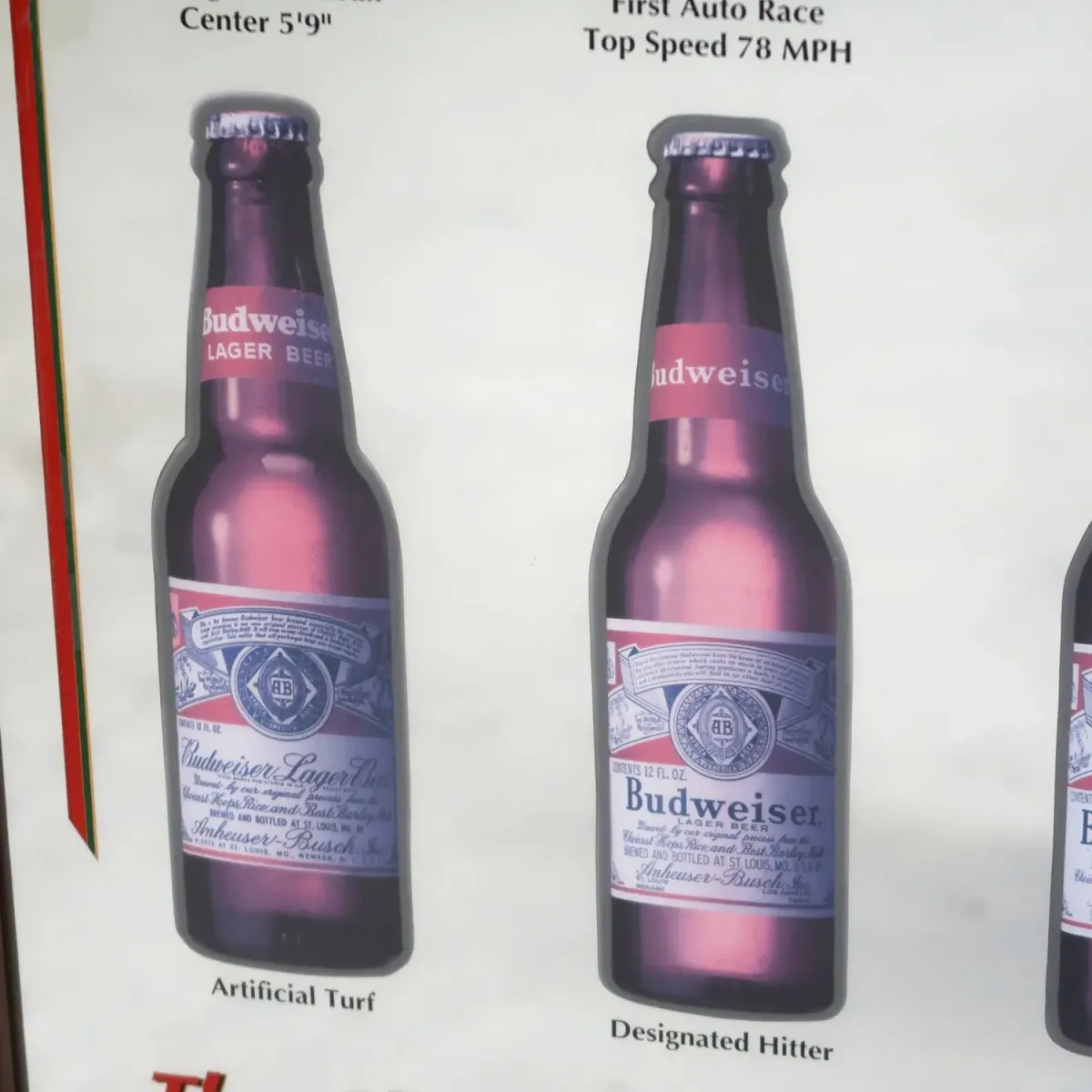 Budweiser ビンテージ パブミラー
