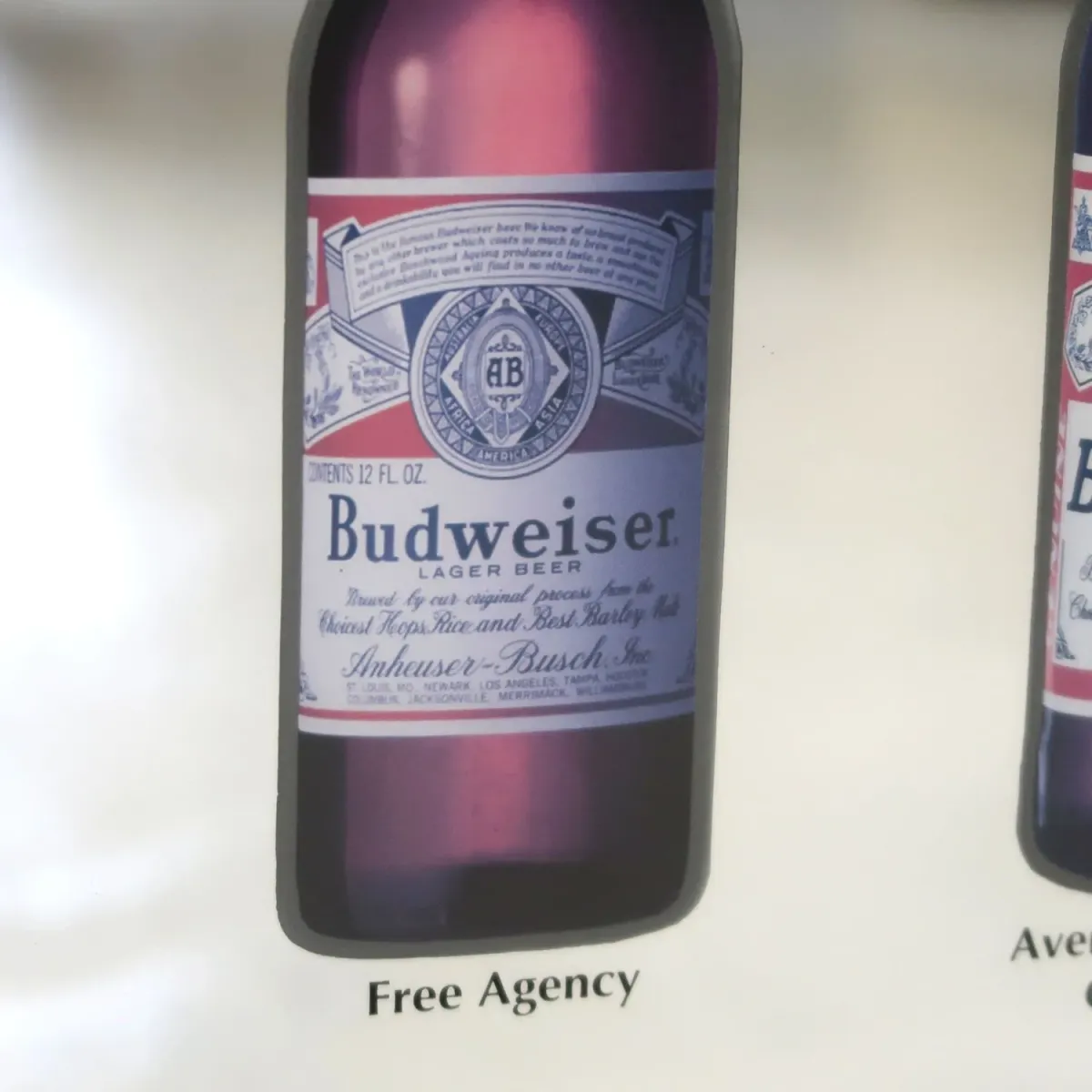 Budweiser ビンテージ パブミラー