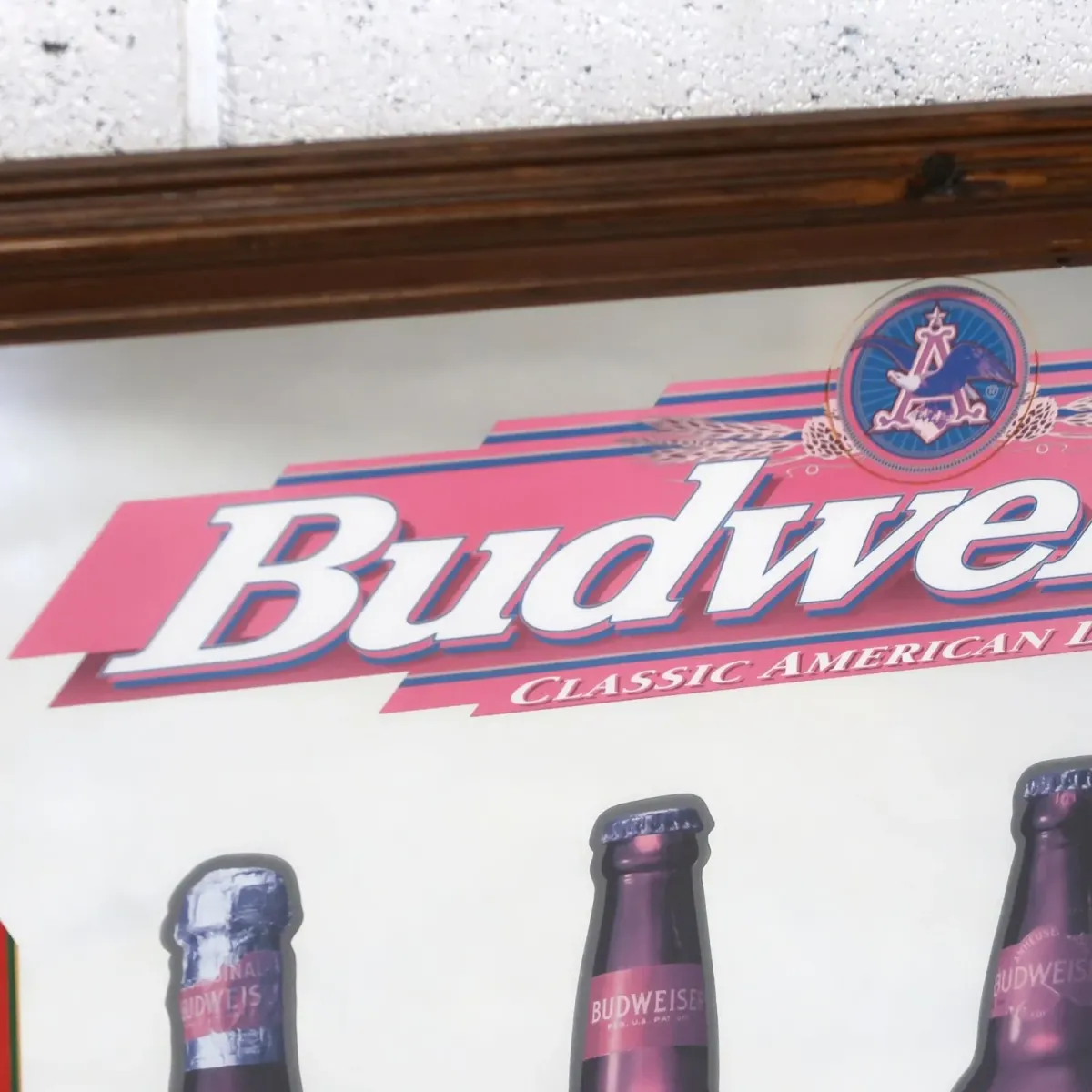 Budweiser ビンテージ パブミラー