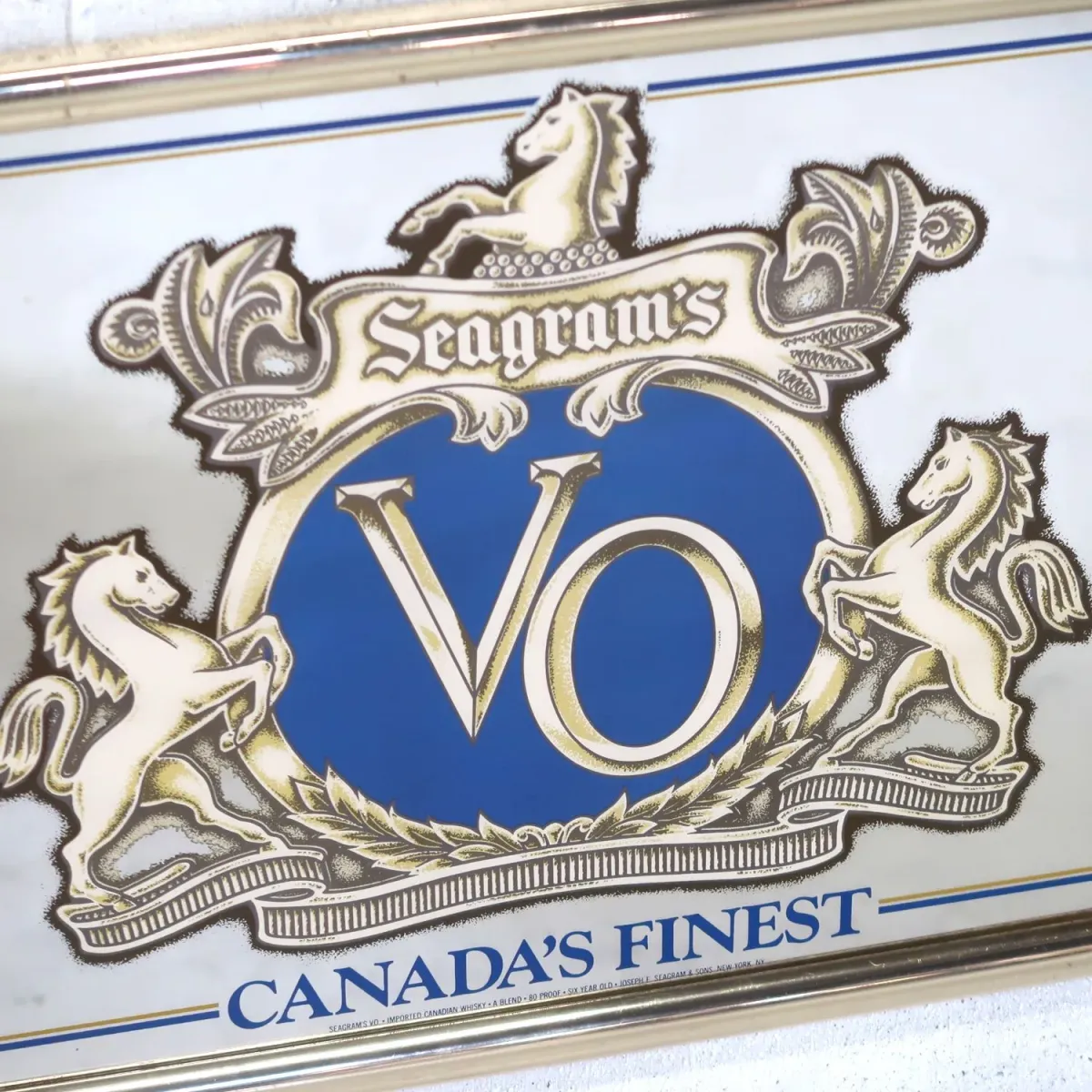 Seagram's VO ビンテージ パブミラー