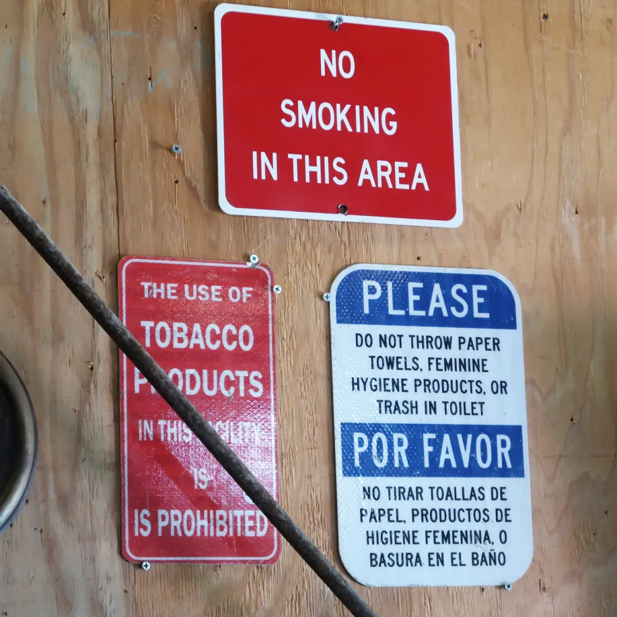 NO SMOKING メタルサイン