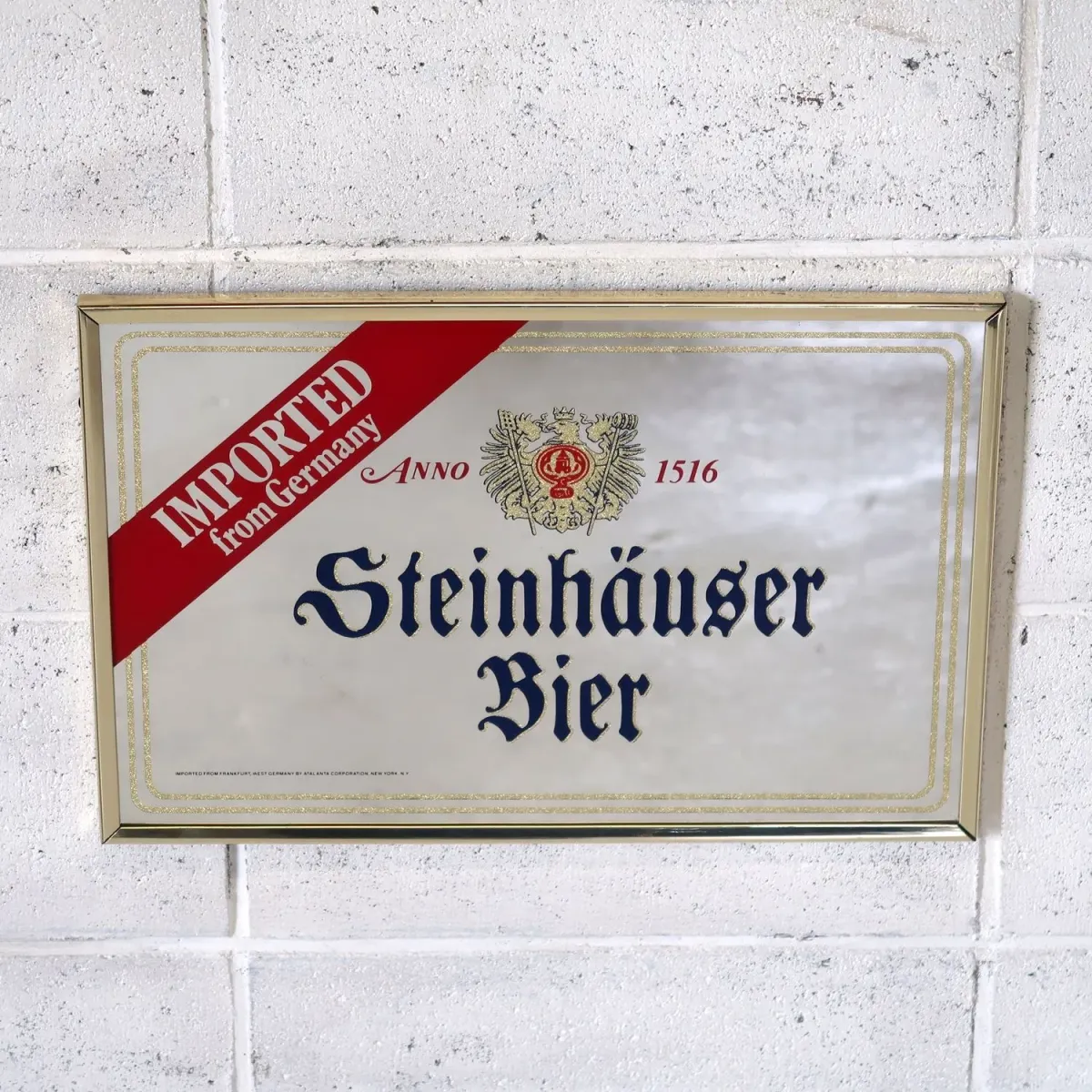 Steinhauser Bier ビンテージ パブミラー
