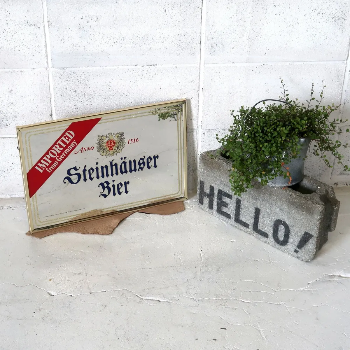Steinhauser Bier ビンテージ パブミラー