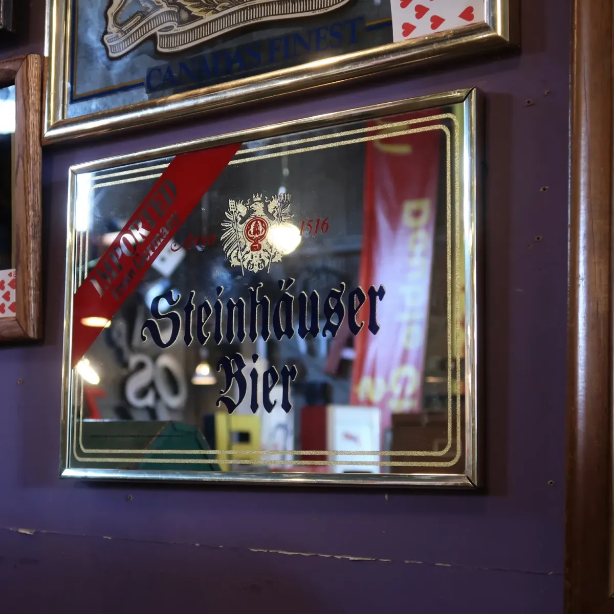 Steinhauser Bier ビンテージ パブミラー
