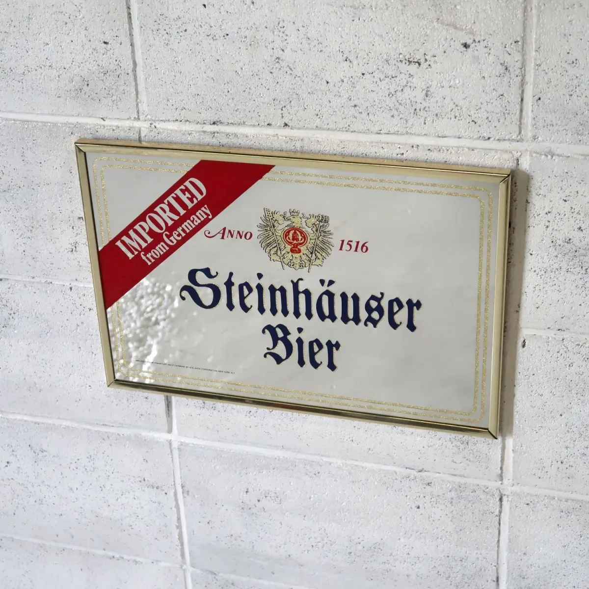 Steinhauser Bier ビンテージ パブミラー