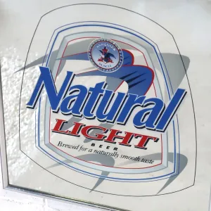 Natural LIGHT ビンテージ パブミラー