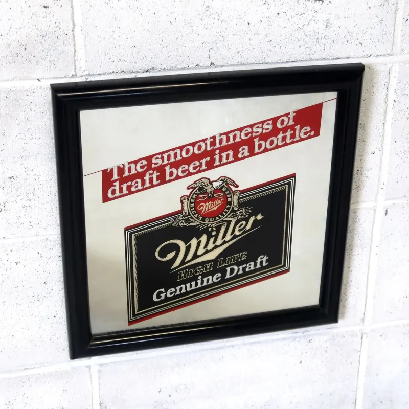 Miller HIGH LIFE ビンテージ パブミラー