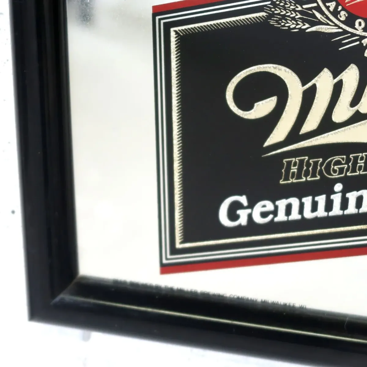 Miller HIGH LIFE ビンテージ パブミラー