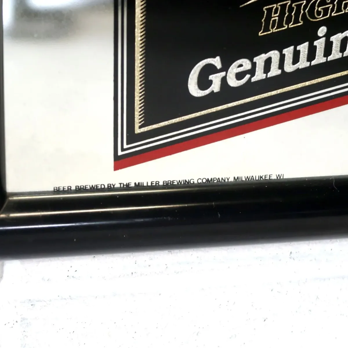Miller HIGH LIFE ビンテージ パブミラー