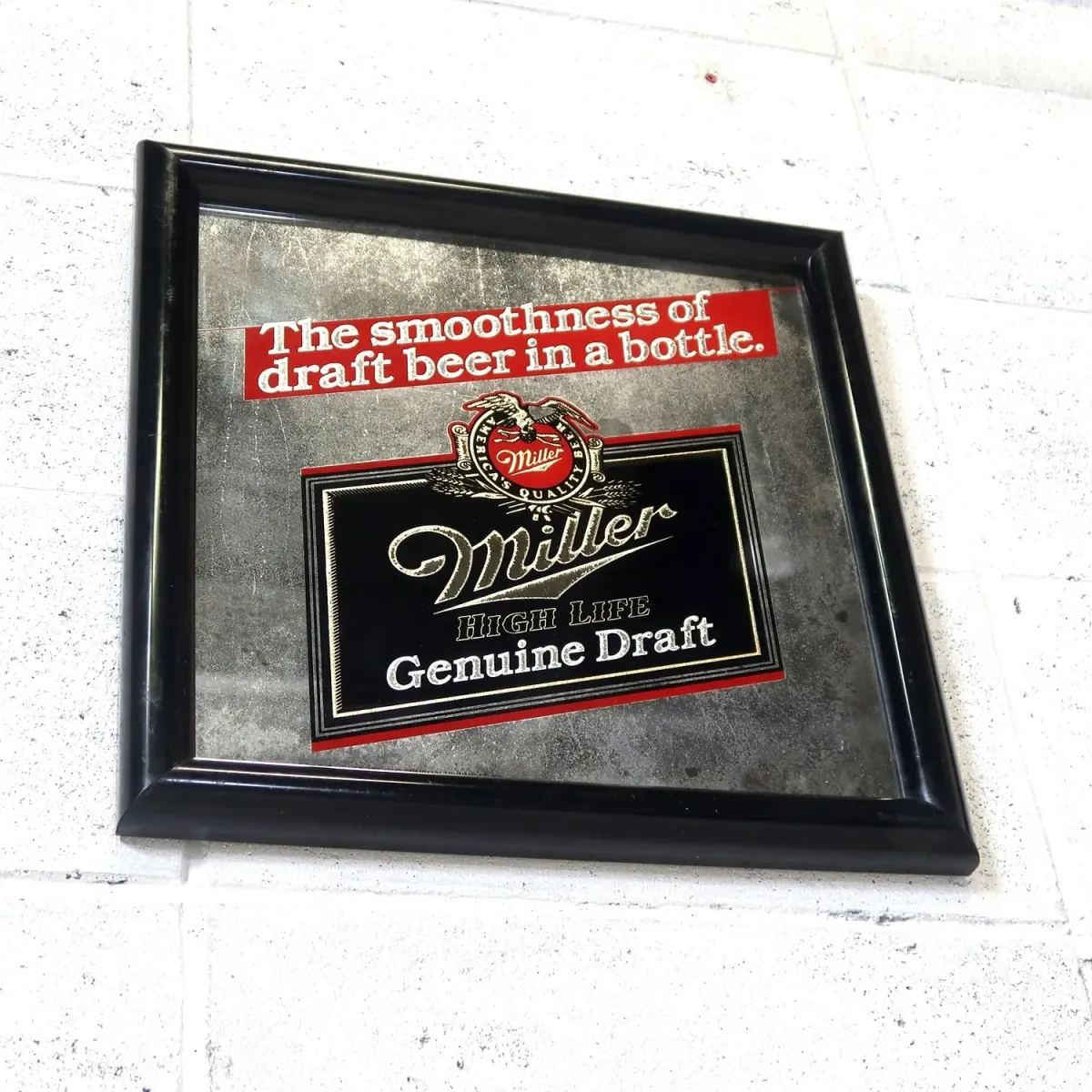 Miller HIGH LIFE ビンテージ パブミラー