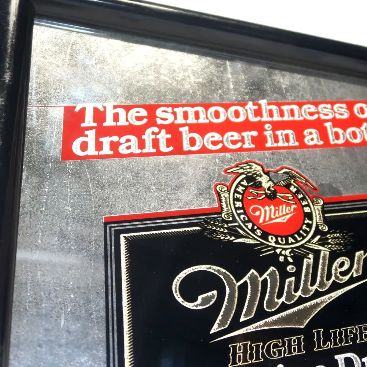 Miller HIGH LIFE ビンテージ パブミラー