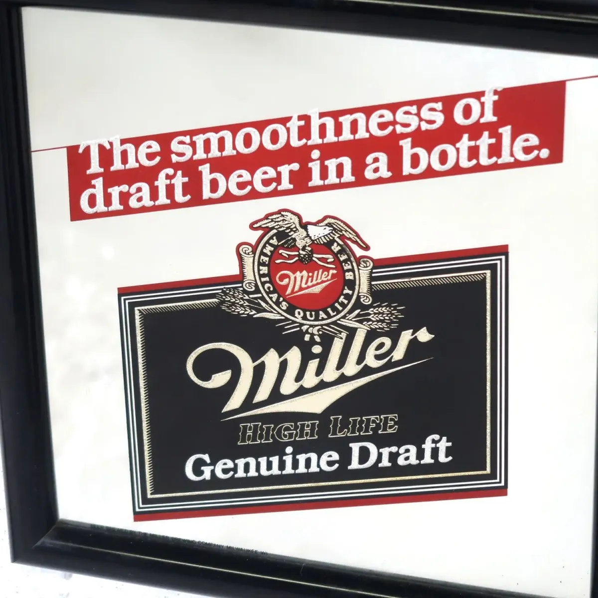 Miller HIGH LIFE ビンテージ パブミラー
