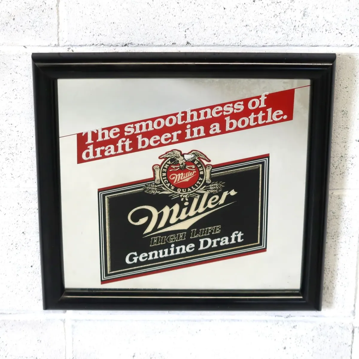 Miller HIGH LIFE ビンテージ パブミラー