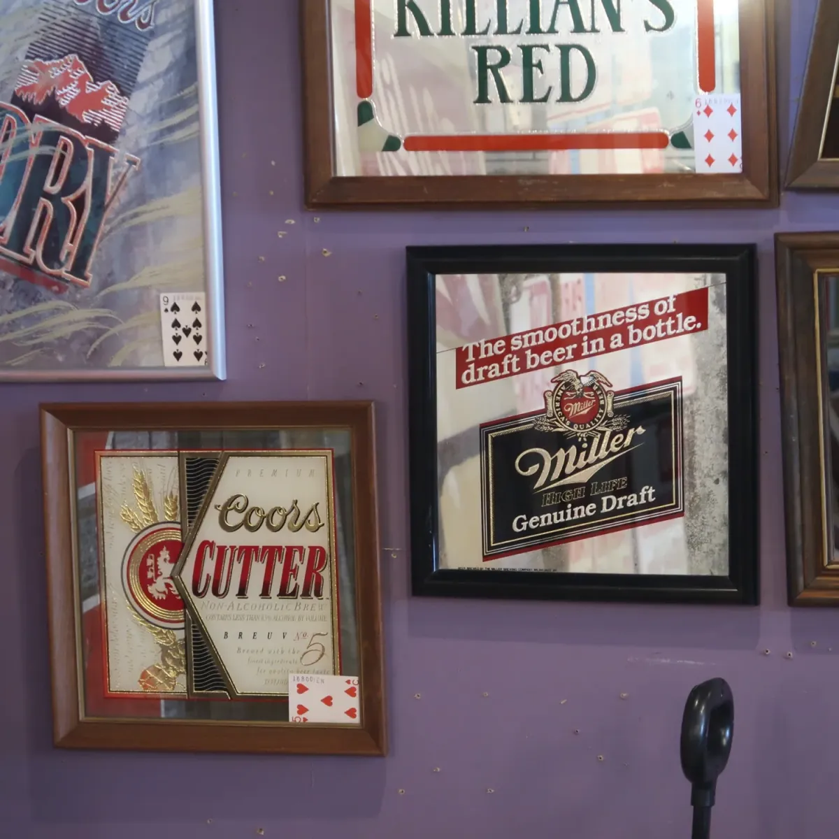 Miller HIGH LIFE ビンテージ パブミラー