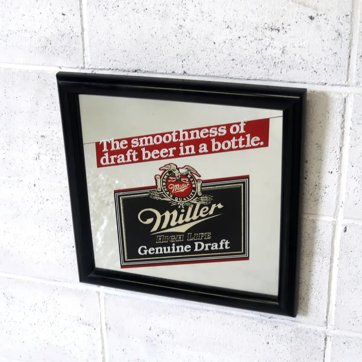 Miller HIGH LIFE ビンテージ パブミラー