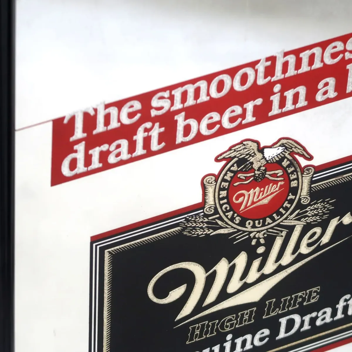 Miller HIGH LIFE ビンテージ パブミラー