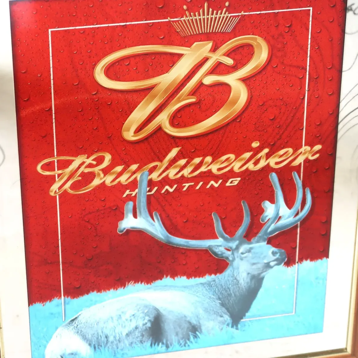 Budweiser 大型パブミラー