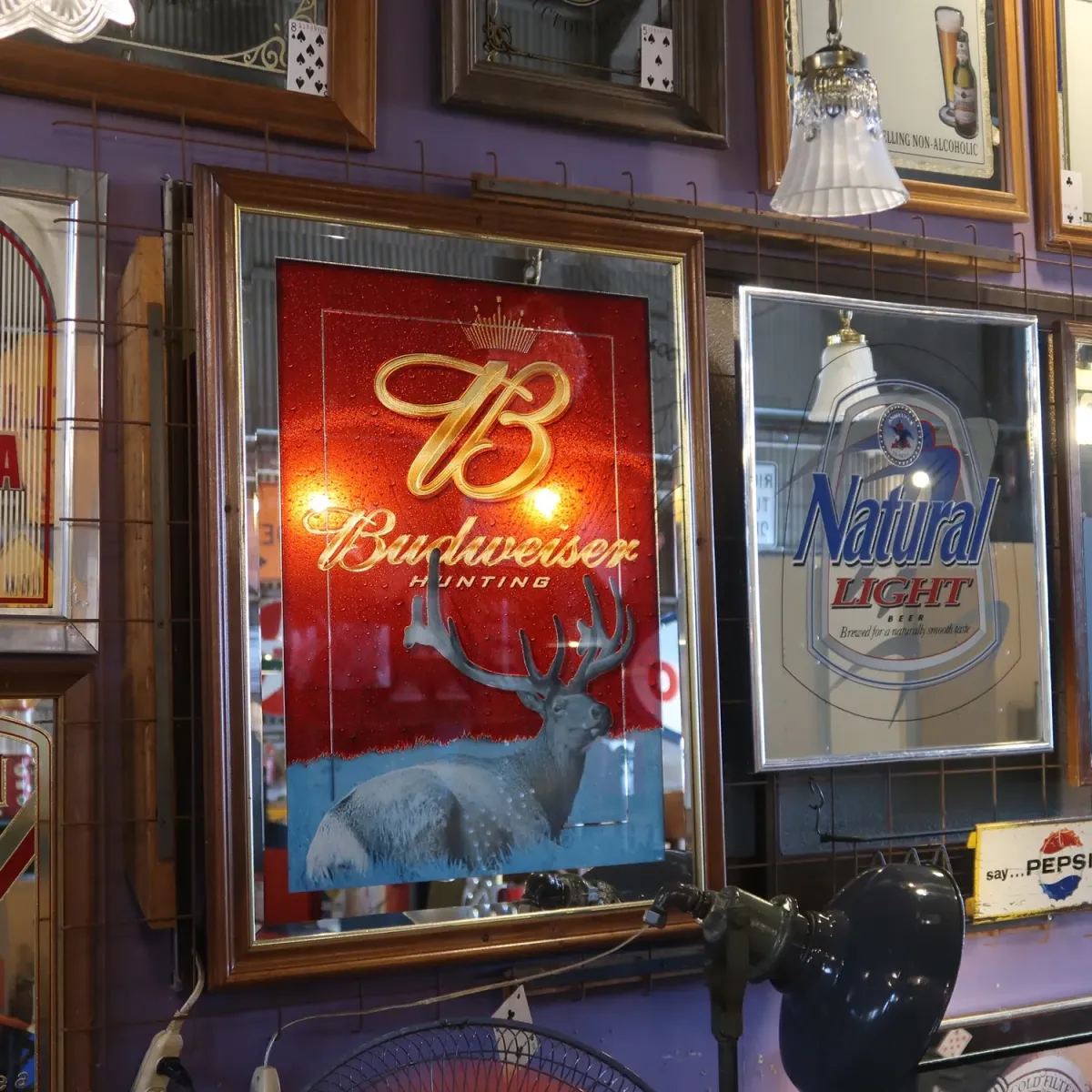 Budweiser 大型パブミラー