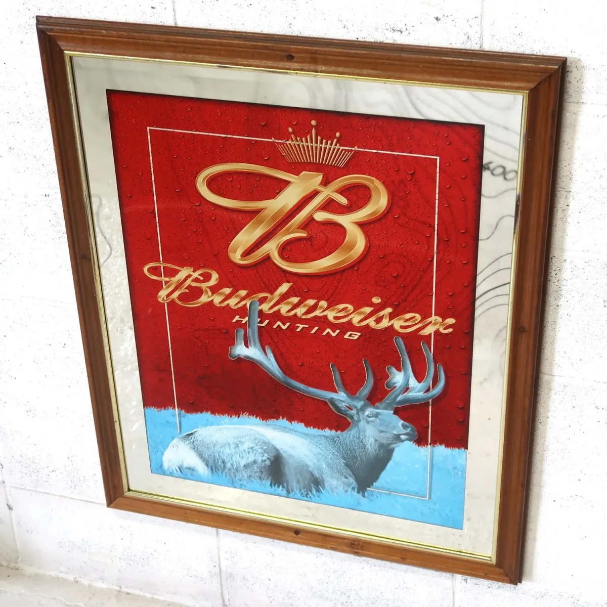 Budweiser 大型パブミラー