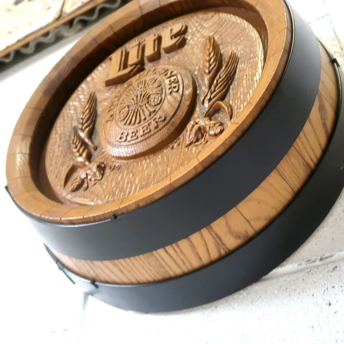 Miller Lite ビンテージ 立体バレルサイン