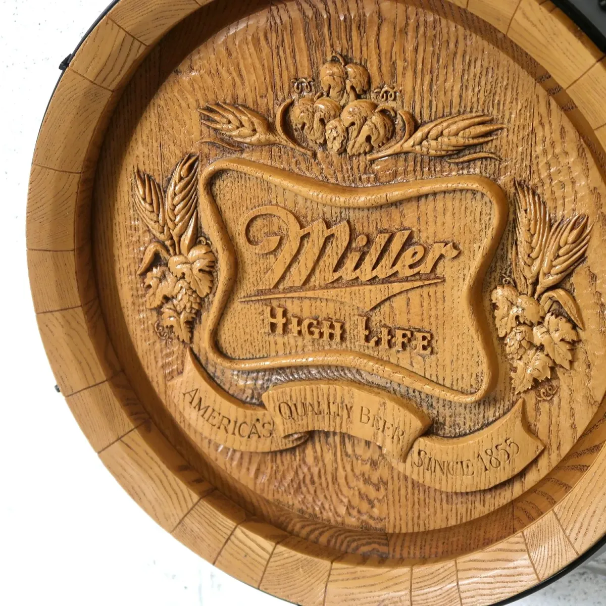 Miller HIGH LIFE ビンテージ 立体バレルサイン