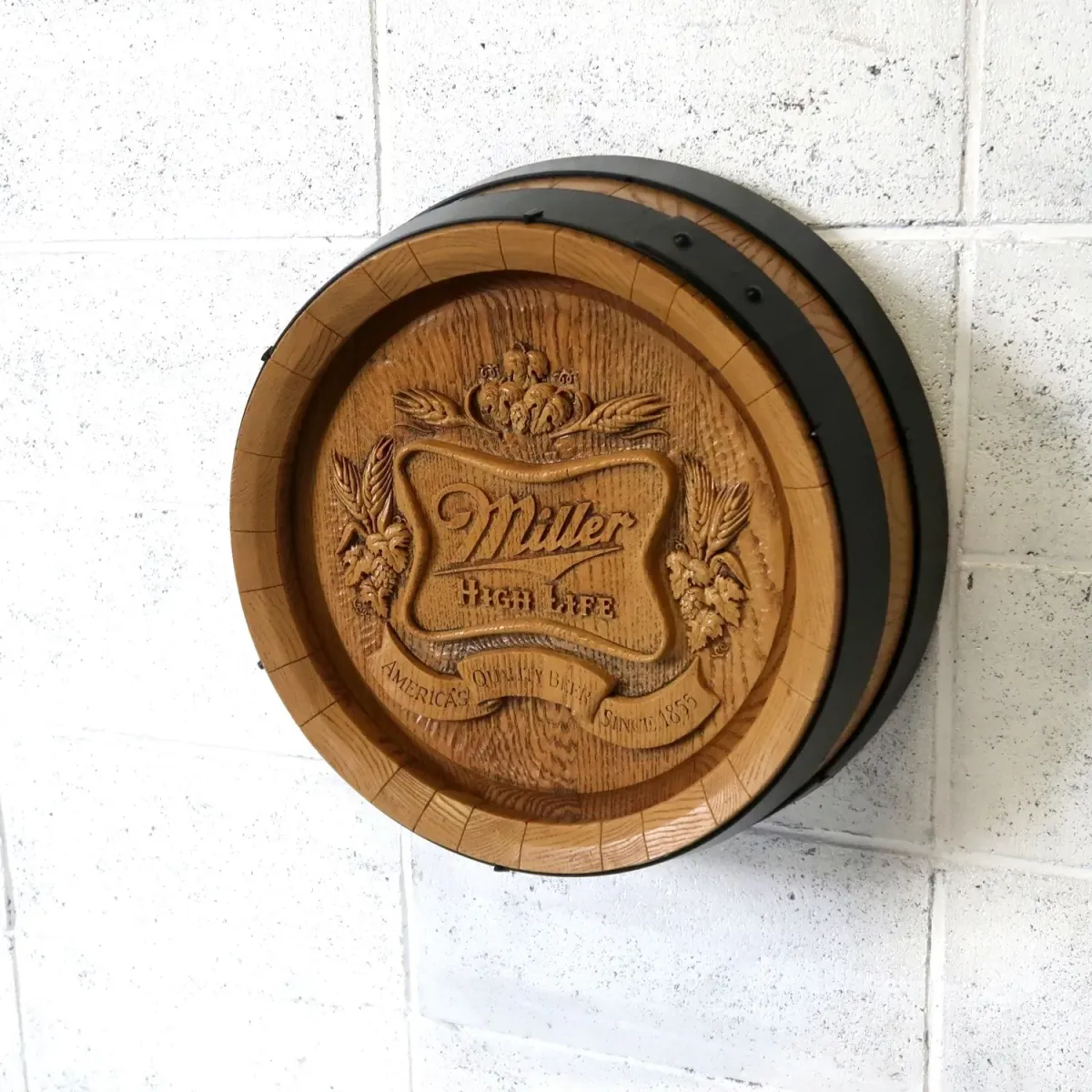 Miller HIGH LIFE ビンテージ 立体バレルサイン