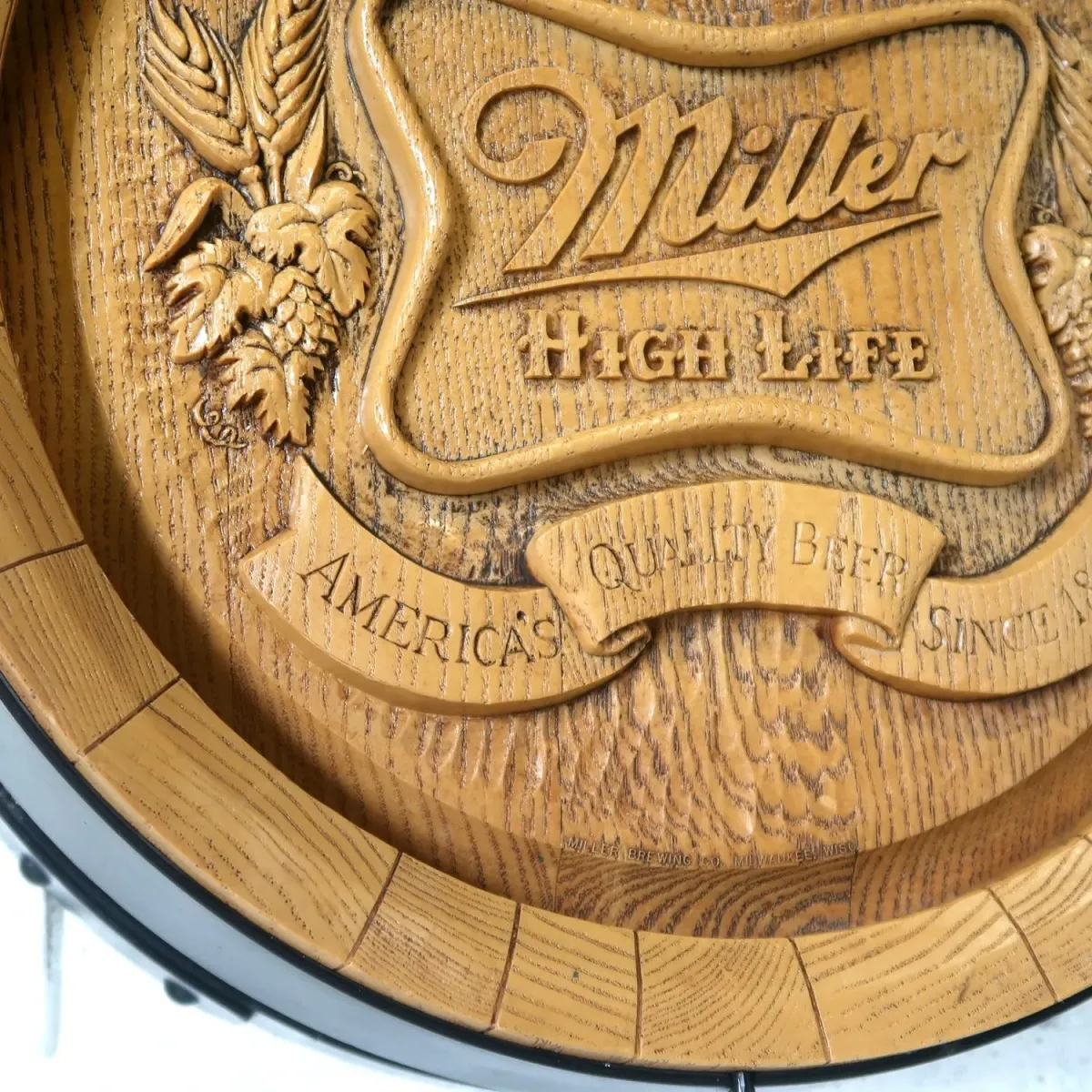 Miller HIGH LIFE ビンテージ 立体バレルサイン