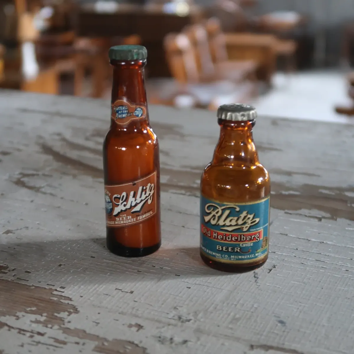 Schlitz ビンテージ ボトル型 シェーカー