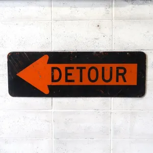 DETOUR ビンテージ ロードサイン