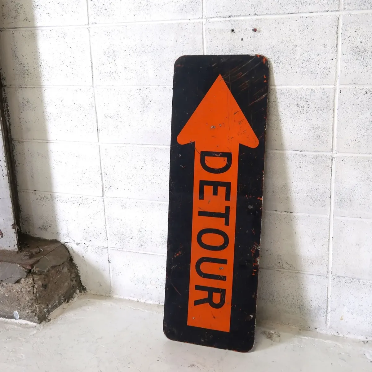DETOUR ビンテージ ロードサイン