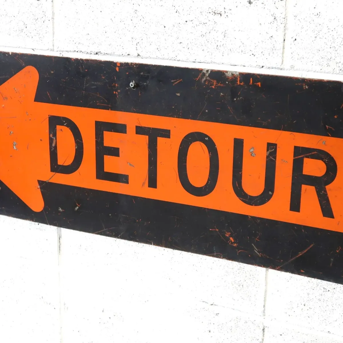 DETOUR ビンテージ ロードサイン