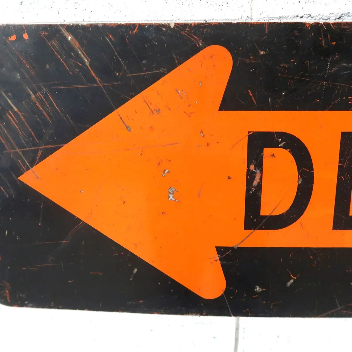 DETOUR ビンテージ ロードサイン