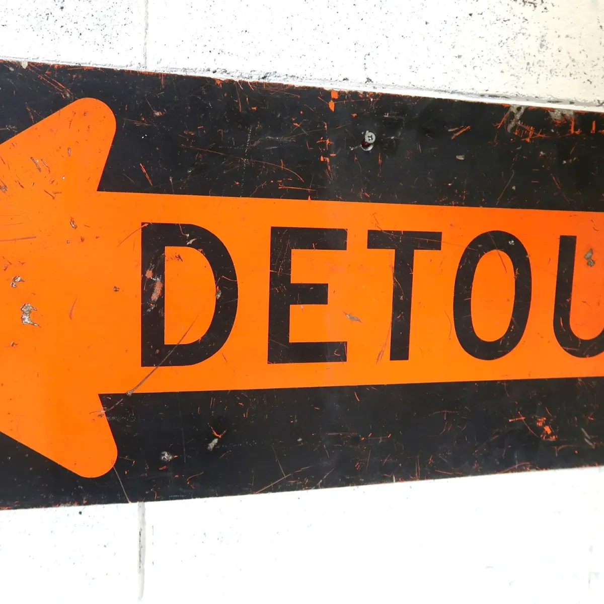 DETOUR ビンテージ ロードサイン