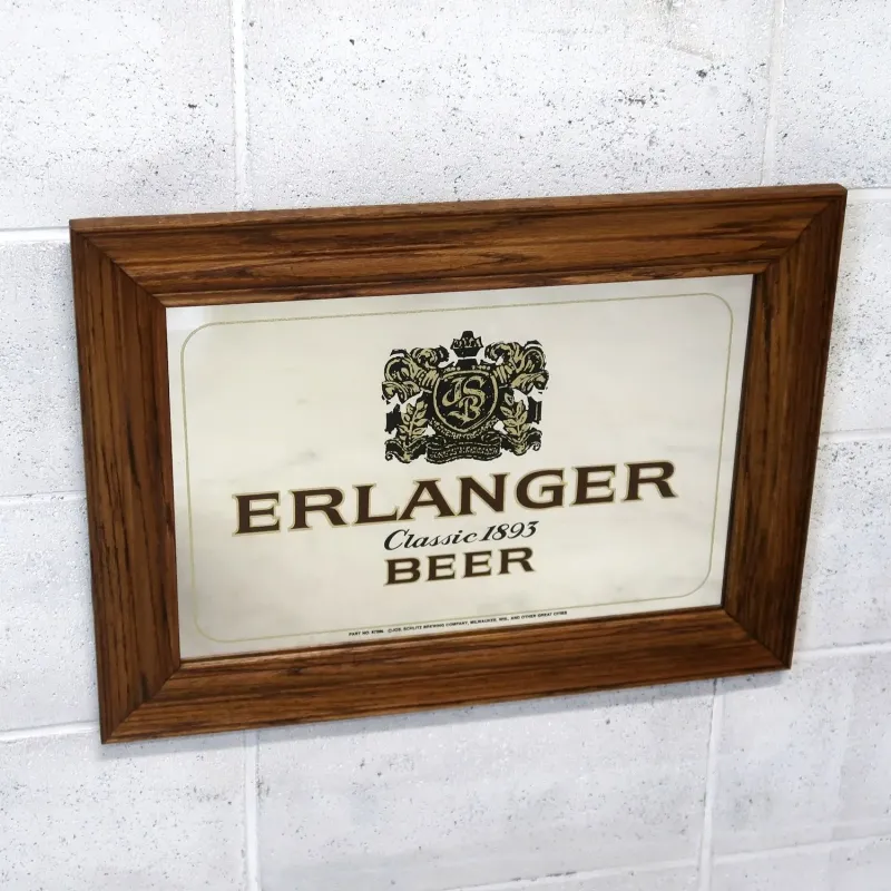 ERLANGER BEER ビンテージ パブミラー