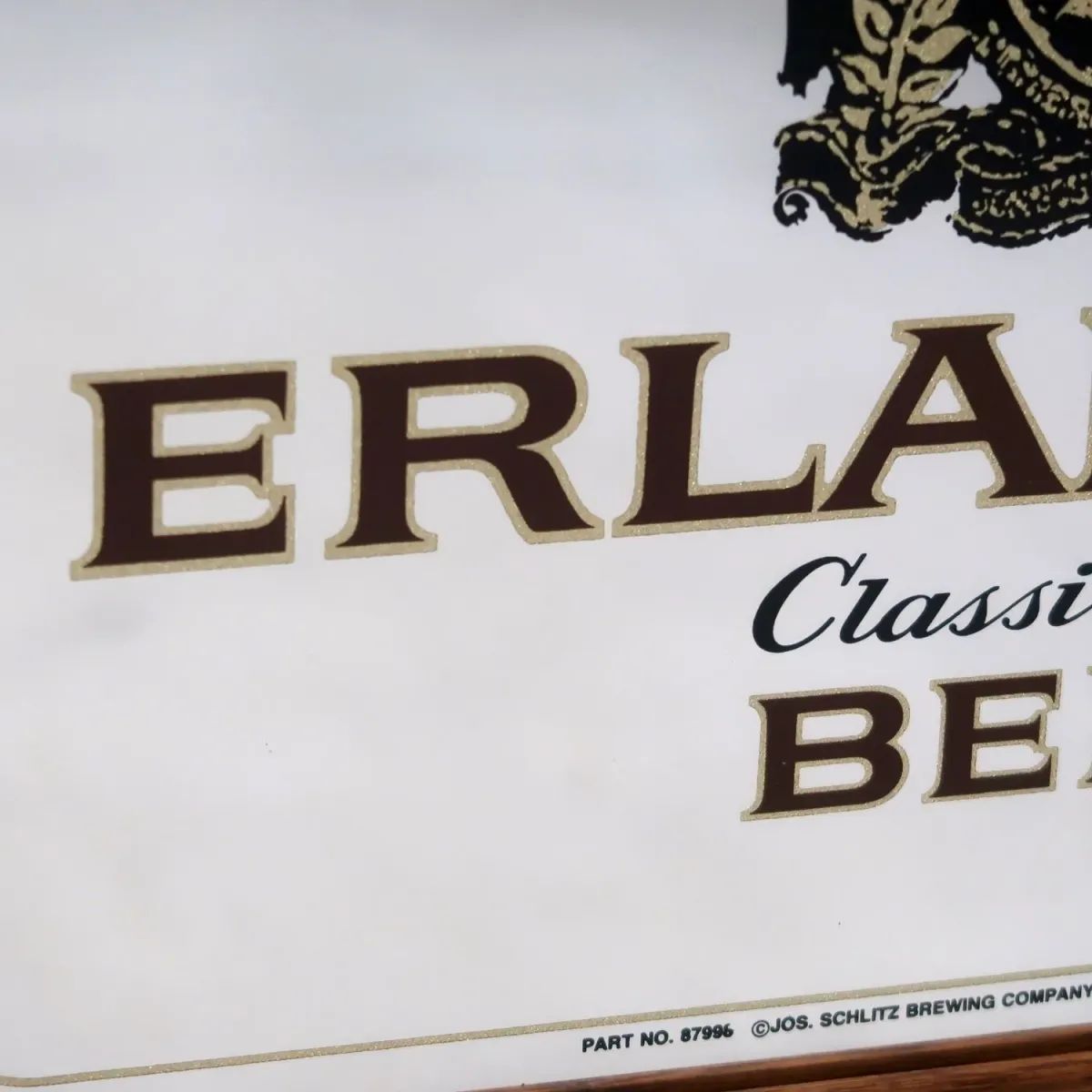 ERLANGER BEER ビンテージ パブミラー