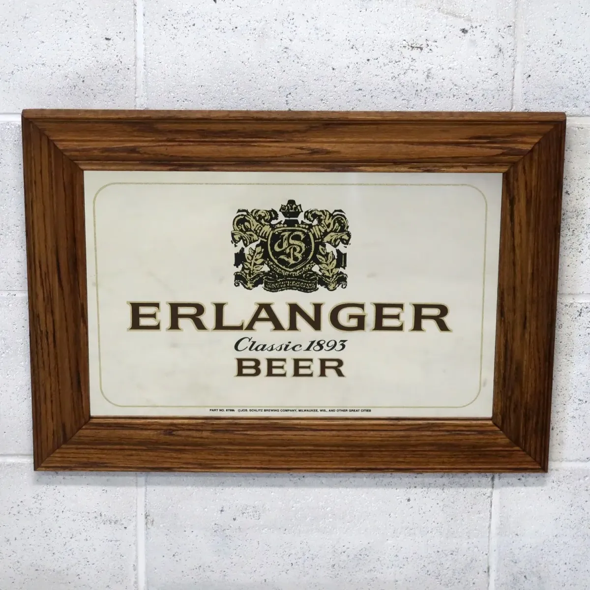 ERLANGER BEER ビンテージ パブミラー