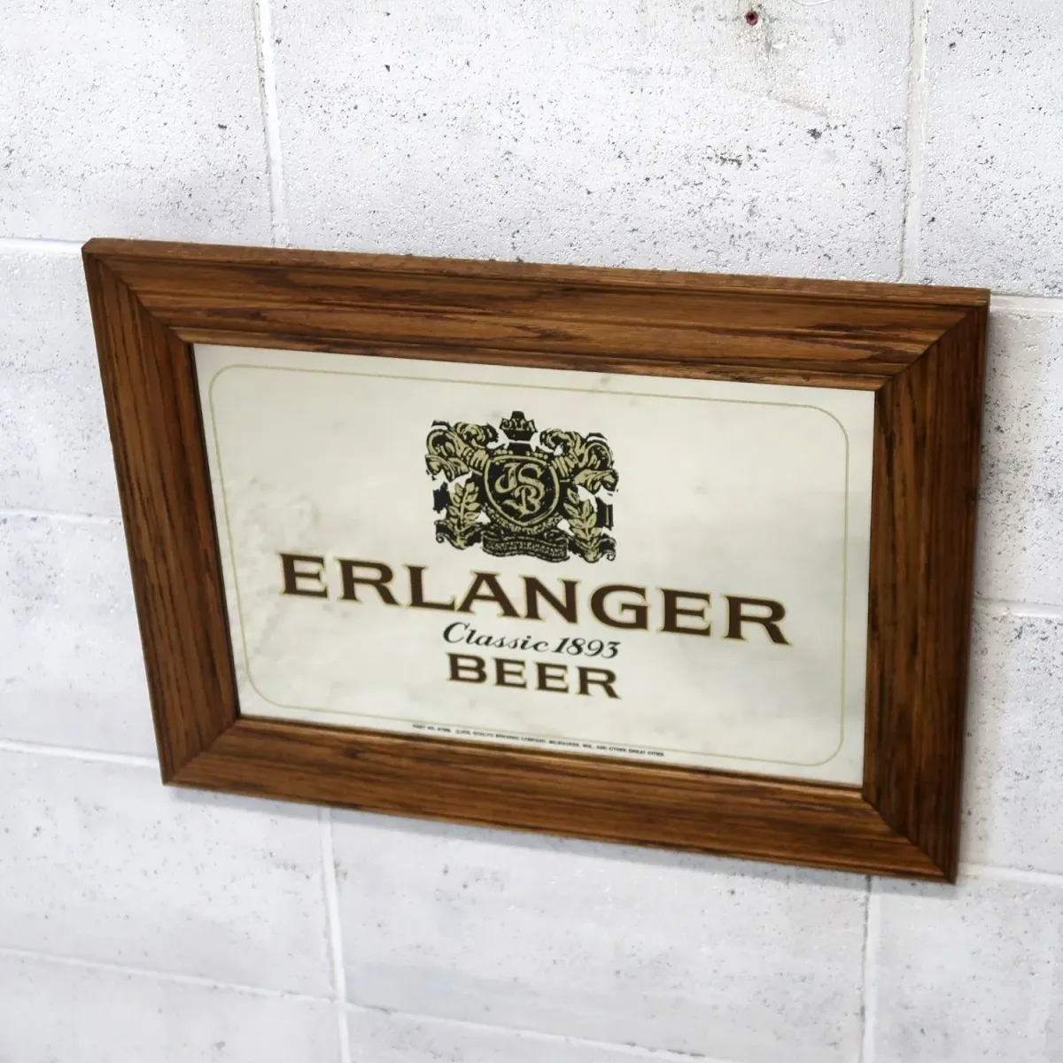 ERLANGER BEER ビンテージ パブミラー