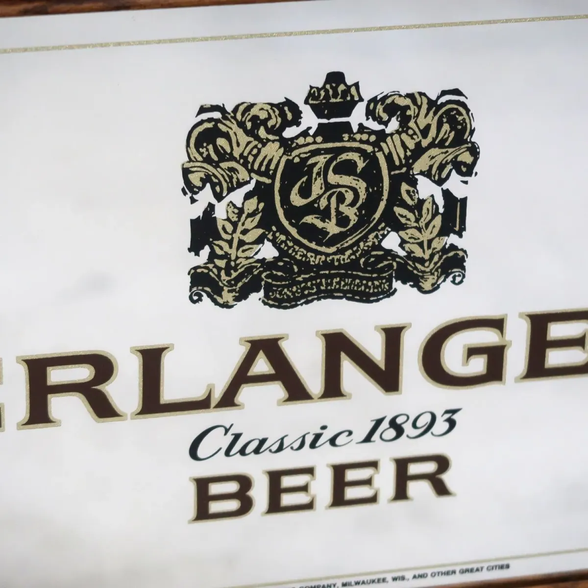 ERLANGER BEER ビンテージ パブミラー