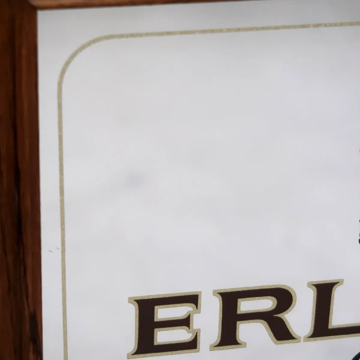 ERLANGER BEER ビンテージ パブミラー