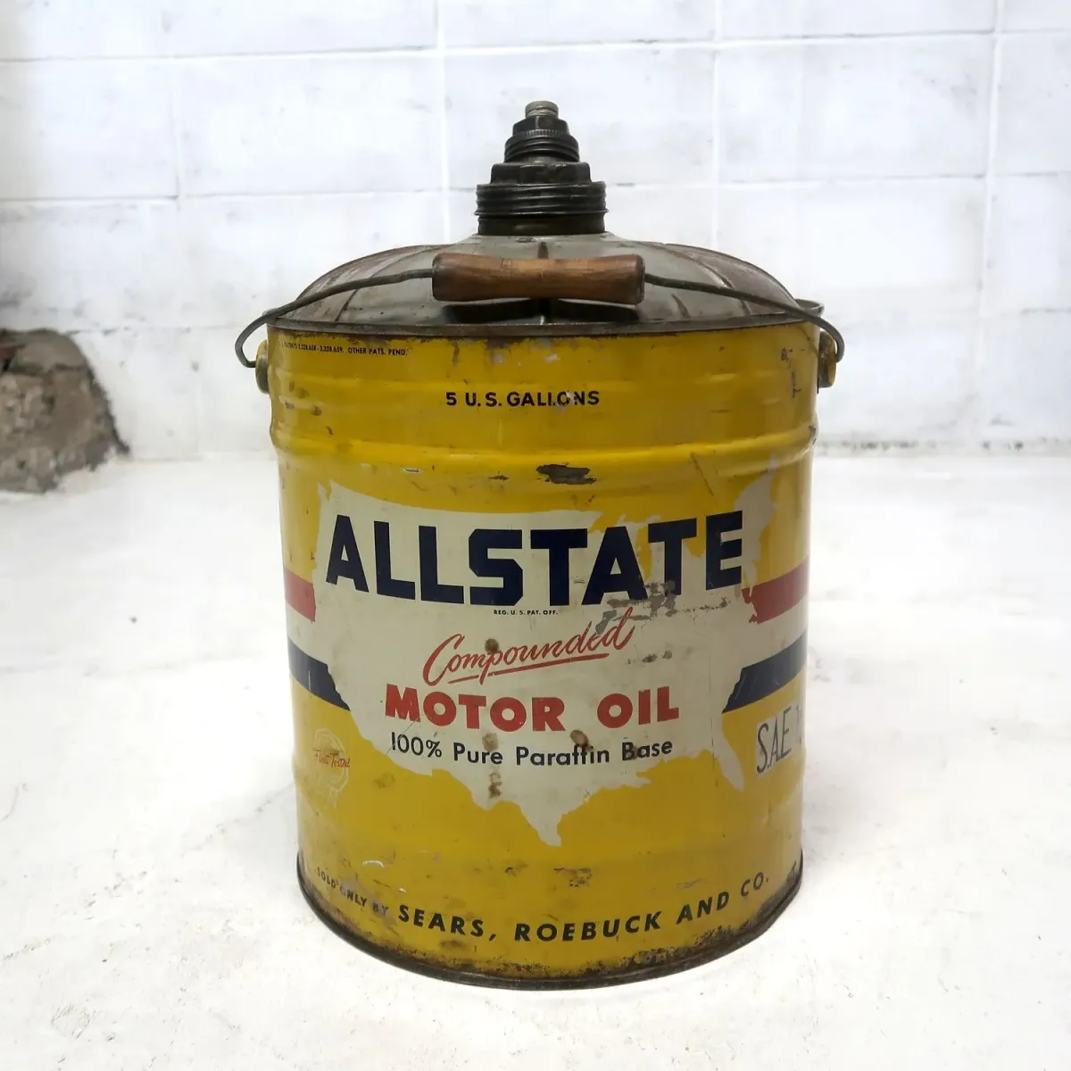 ALLSTATE ビンテージ オイル缶