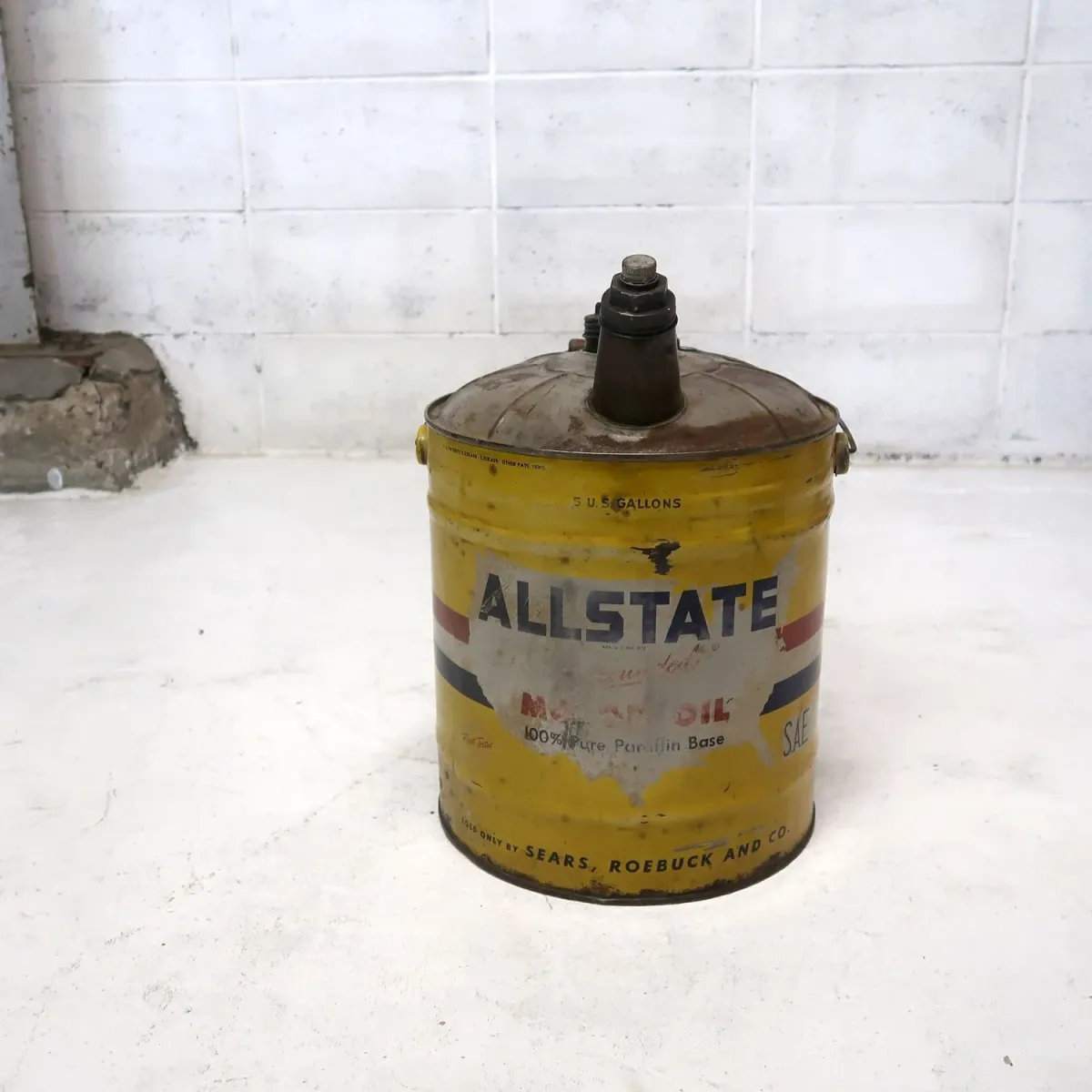 ALLSTATE ビンテージ オイル缶