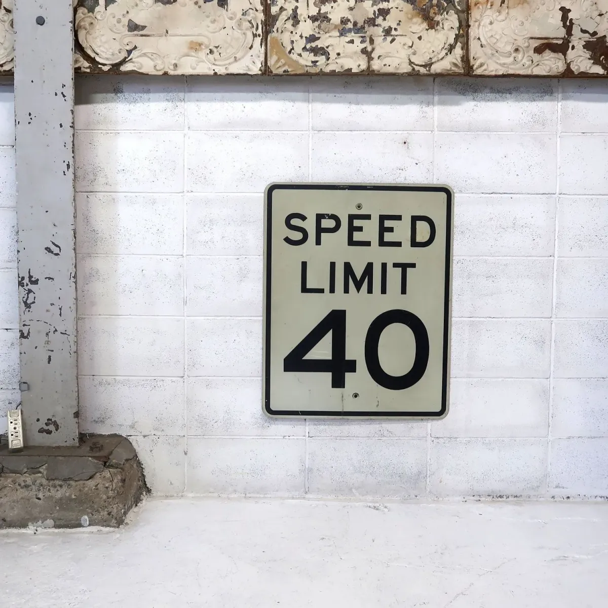 ロードサイン SPEED RIMIT 40