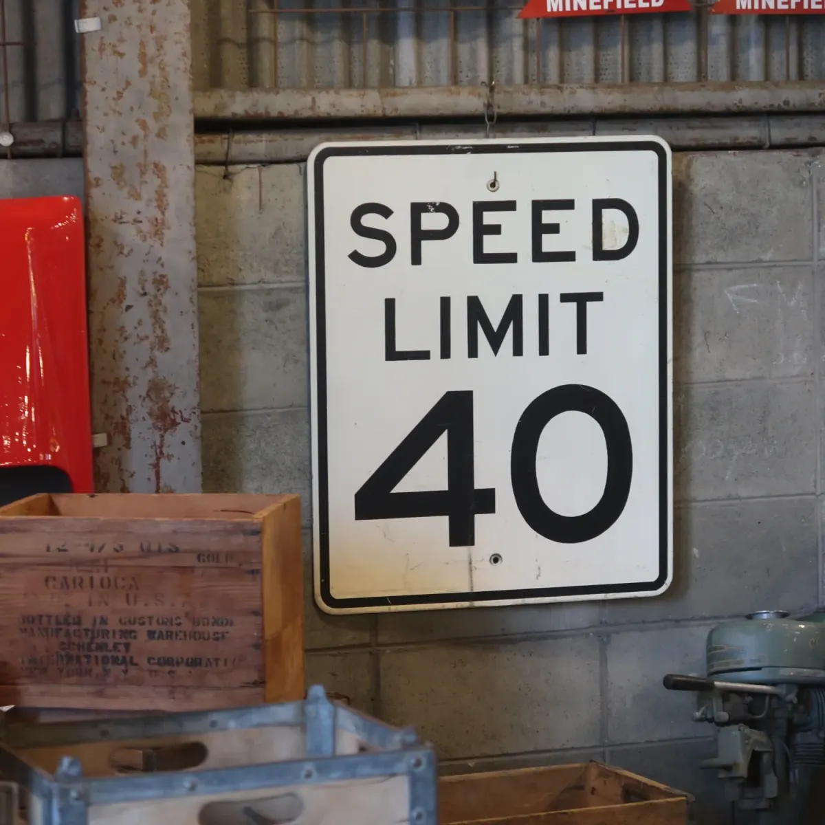 ロードサイン SPEED RIMIT 40