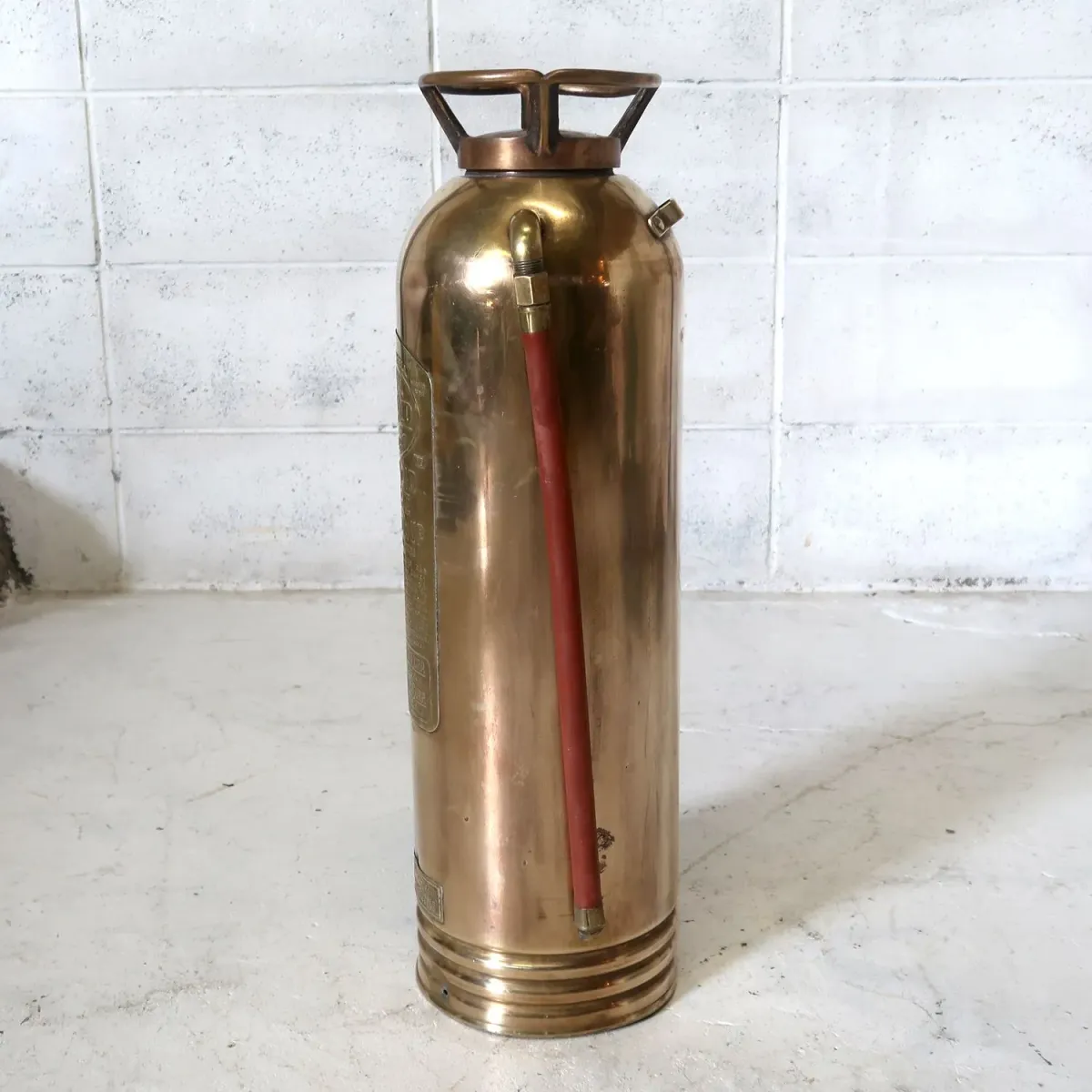 ビンテージ 消火器 銅×真鍮