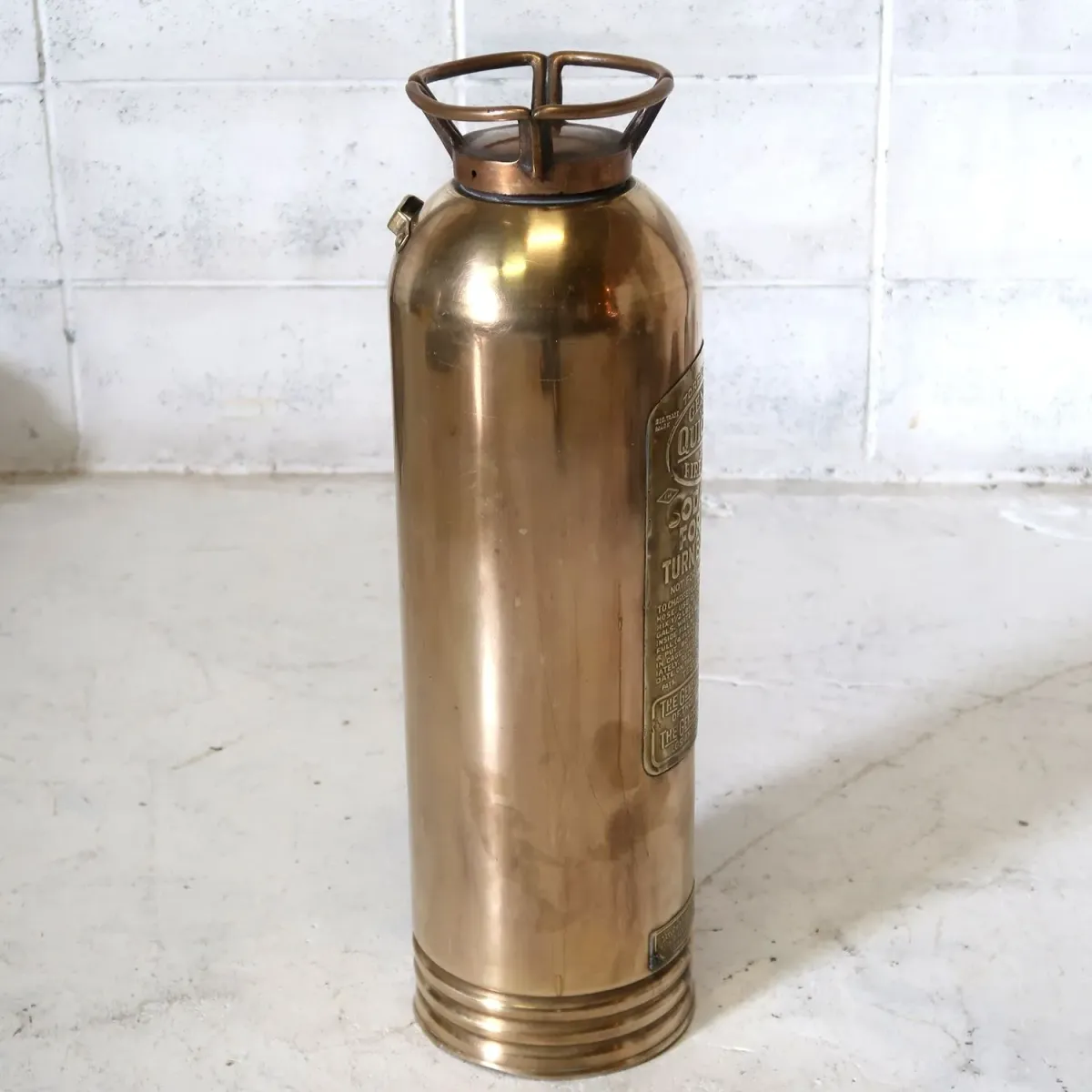 ビンテージ 消火器 銅×真鍮