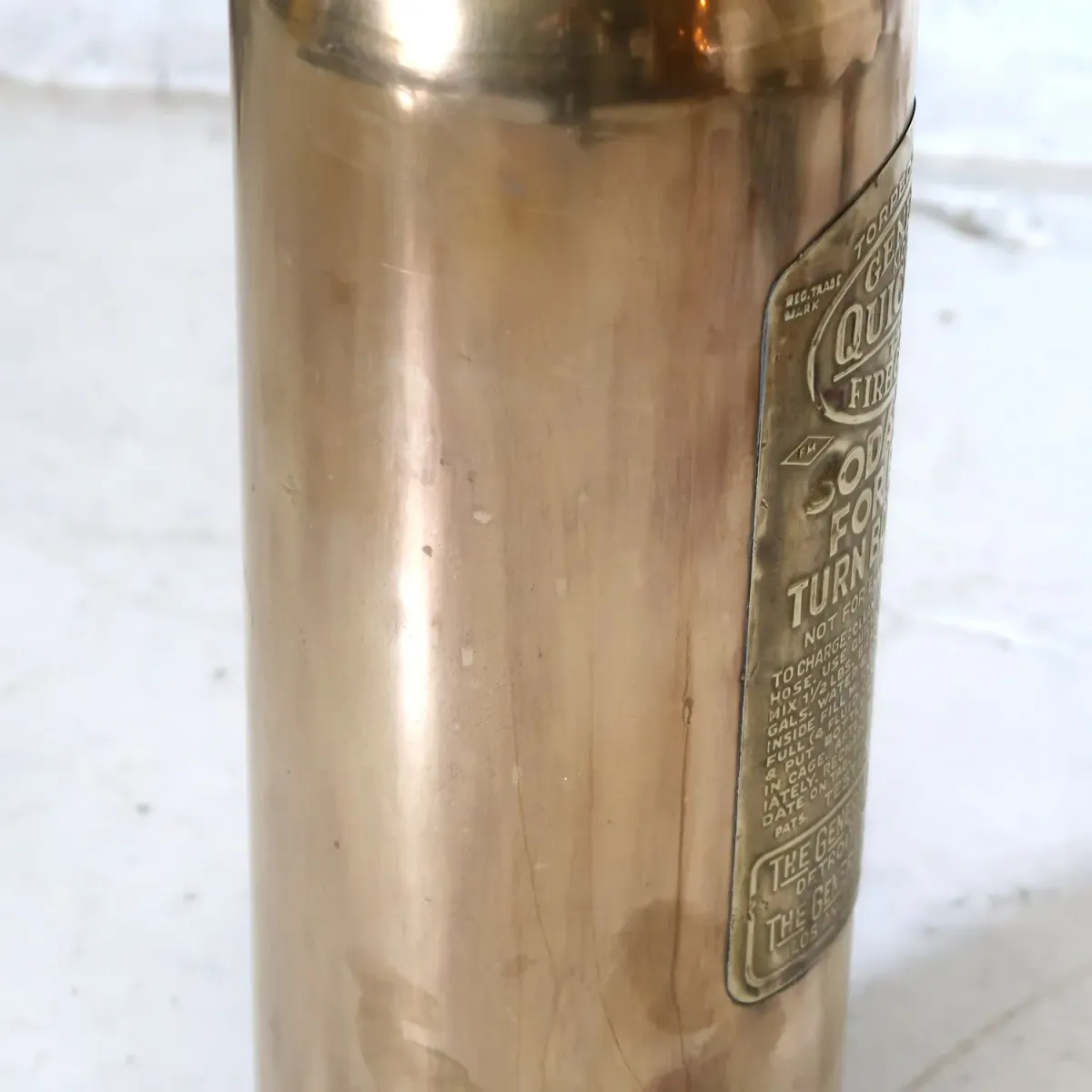 ビンテージ 消火器 銅×真鍮