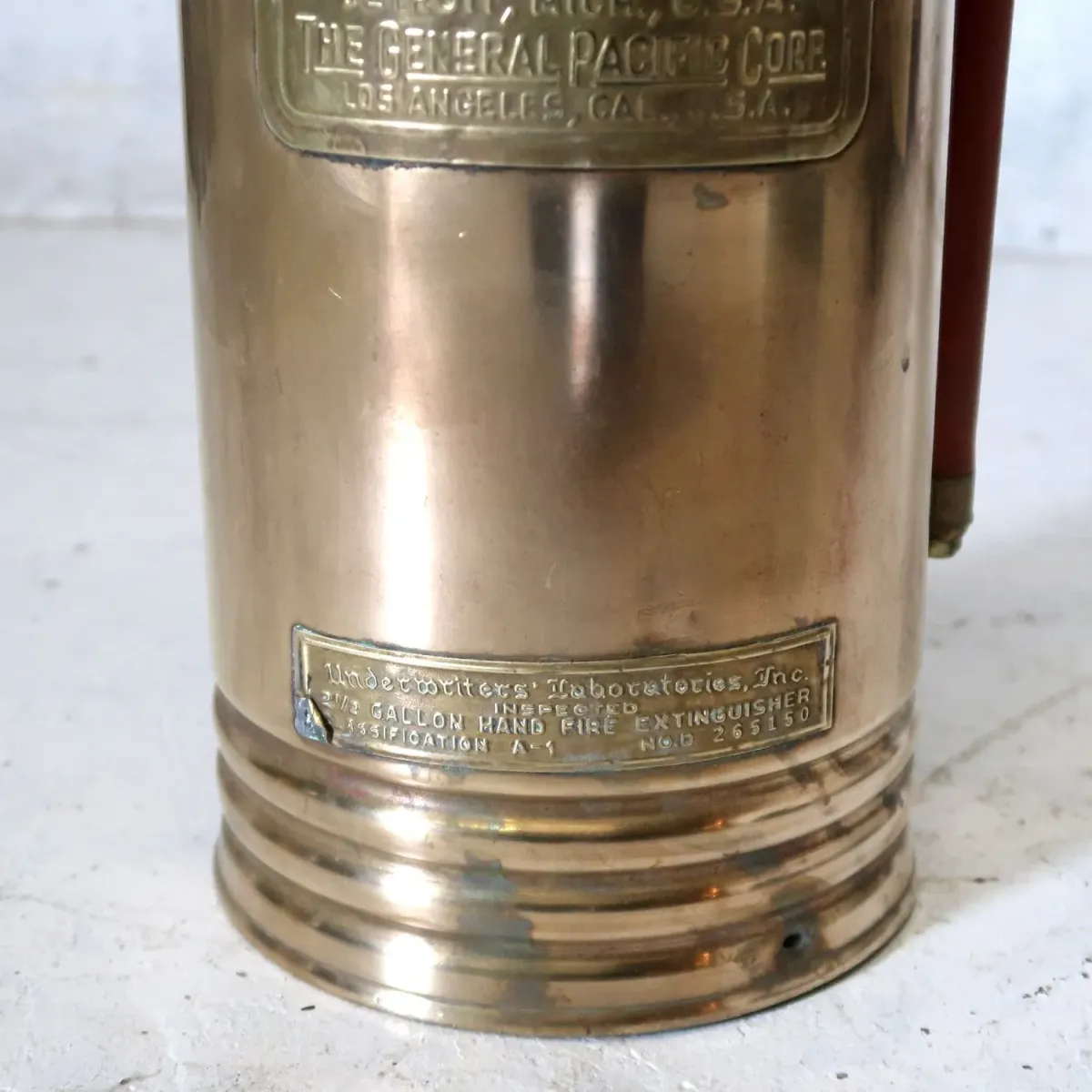 ビンテージ 消火器 銅×真鍮